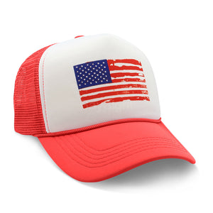 American Flag Snapback Cap