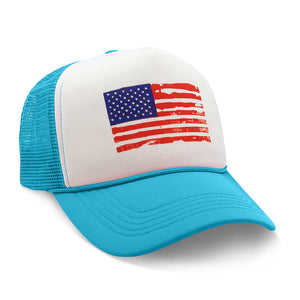 American Flag Snapback Cap