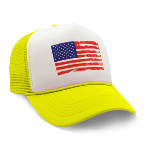 American Flag Snapback Cap