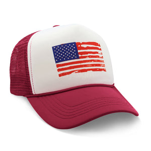 American Flag Snapback Cap
