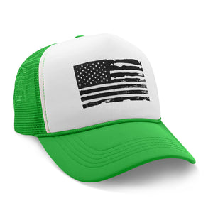 Black American Trucker Mesh