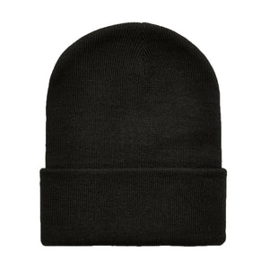 Black Ribbed Beanie