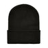 Black Ribbed Beanie
