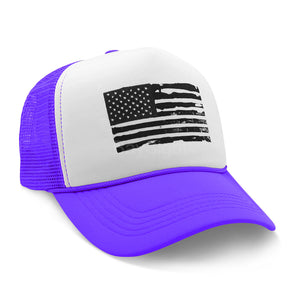 Black American Trucker Mesh