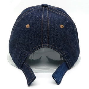 Blue Denim Cap Baseball Hat Back