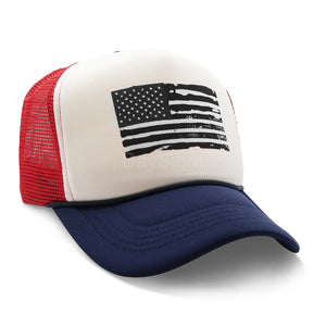Black American Trucker Mesh