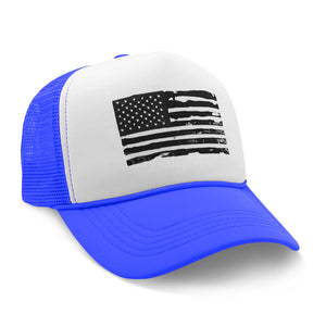 Black American Trucker Mesh