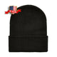 Black Ribbed Beanie